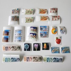 Royal Mail British Postage Stamps Lot Mint 1980s Queen Elizabeth Science History
